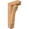 Ekena Millwork Merced Arts and Crafts Smooth Bracket w/ Offset Brace, Western Red Cedar, 5 1/2"W x 14"D x 26"H BKT0604X14X26MRC03SWR - alternate 1